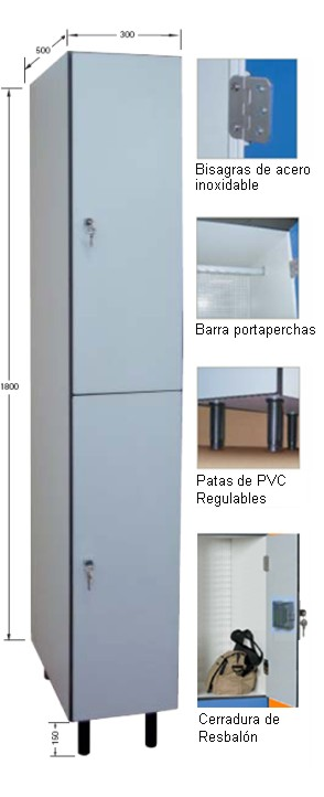 Taquilla fenólica 30 cm antibacteriana | Resistente agua e ignífuga taquilla-fenolica-30cm-antibacteriana-hidrofuga