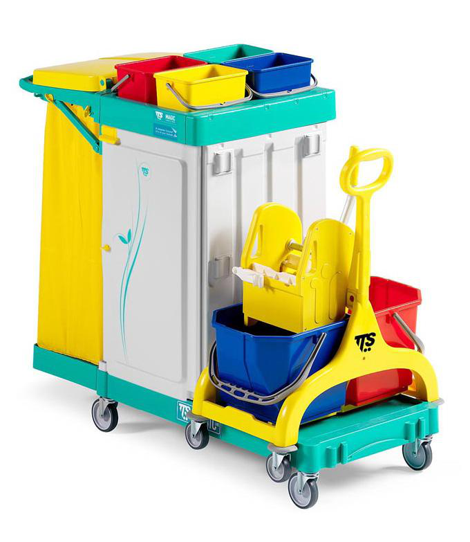 Carro de limpieza Magic con prensa TEC y puerta carro-limpieza-magic-prensa-tec-puerta-120l