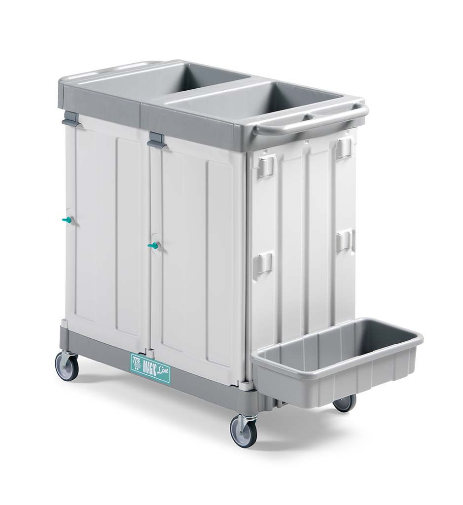 Carro de limpieza para hospitales en polipropileno e inox carro-limpieza-hospitales-polipropileno-inox